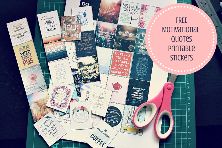 Motivational Stickers, Printable Stickers