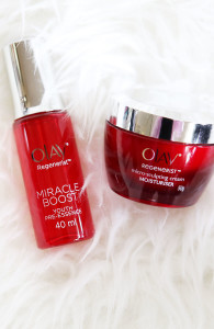 Olay Regenerist Micro Sculpting Cream Moisturiser and Miracle Boost Youth Pre-Essence