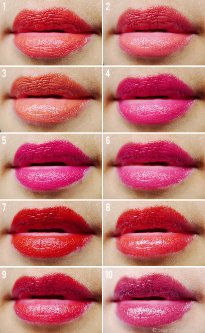 My Top Ten Bright Lipsticks - Beautyholics Anonymous